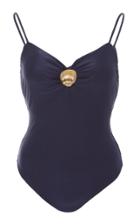 Adriana Degreas Ruched Bust One Piece Swimsuit