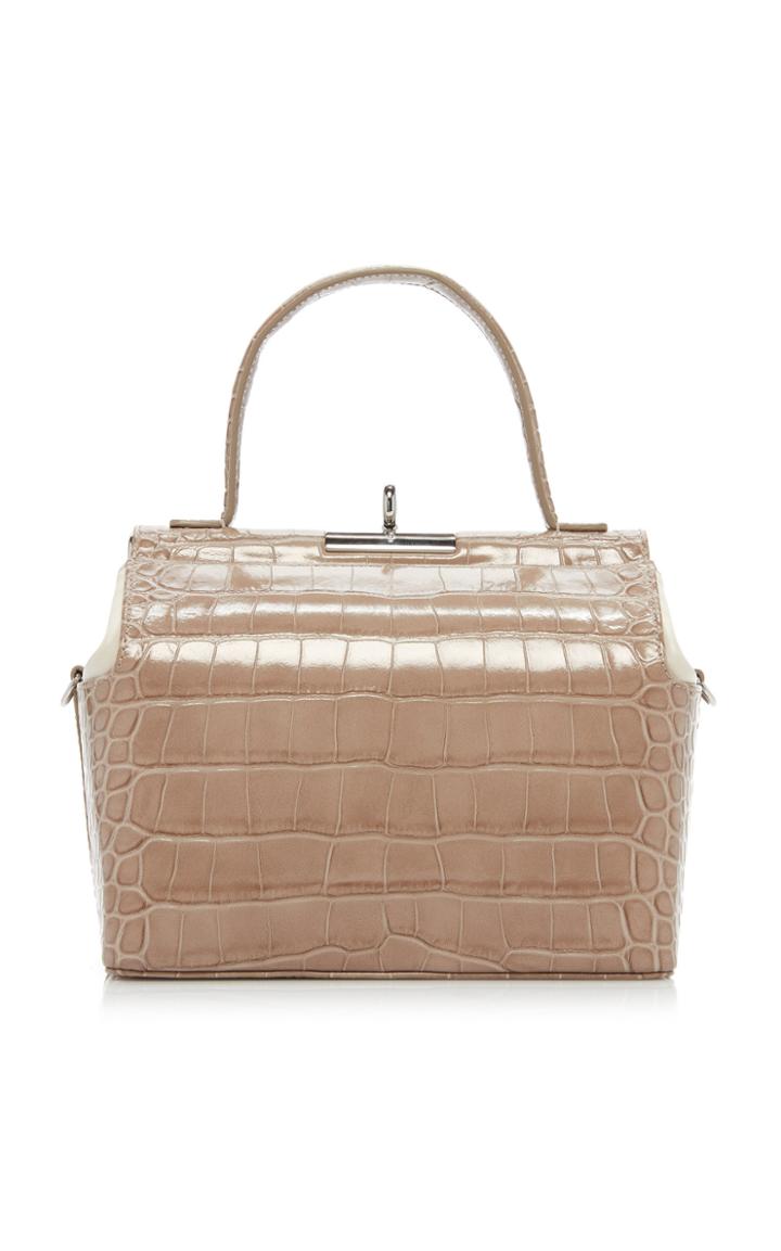 Gu De Chord Croc-effect Leather Bag