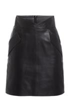 Moda Operandi Zeynep Aray Two Pocket Mini Leather Skirt