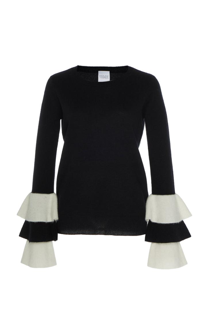 Madeleine Thompson Jupiter Ruffle-accented Cashmere Sweater