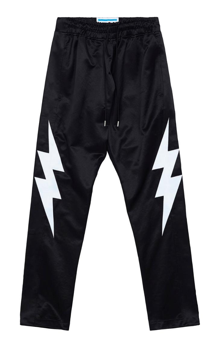 Just Don Tearaway Printed Cotton-blend Satin Track Pants