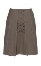 Lena Hoschek Panna Lace Up Mini Skirt