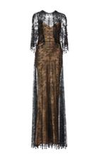 Givenchy Embroidered Chantilly Lace Long Dress