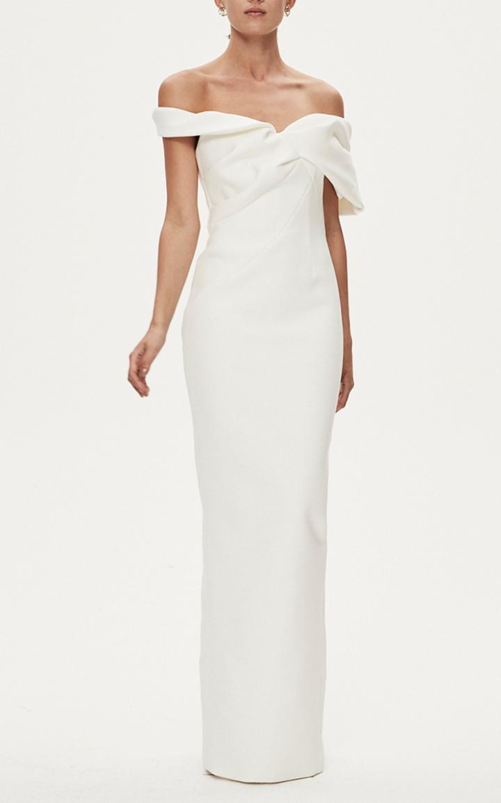 Moda Operandi Rachel Gilbert Matteo Crepe De Chine Gown