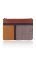 Valextra Colorblock Busta Pouch