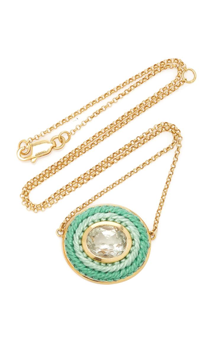Moda Operandi Maria Frering Dgrad Mint Oval Necklace