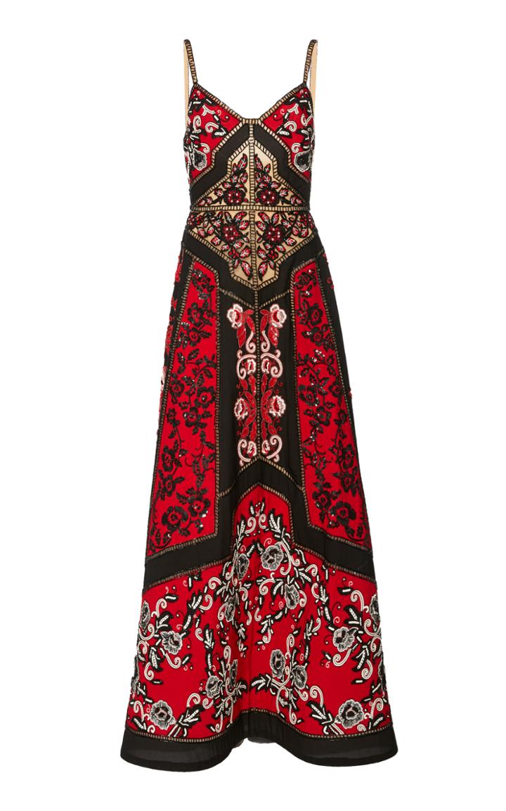 Elie Saab Long V-neck Dress