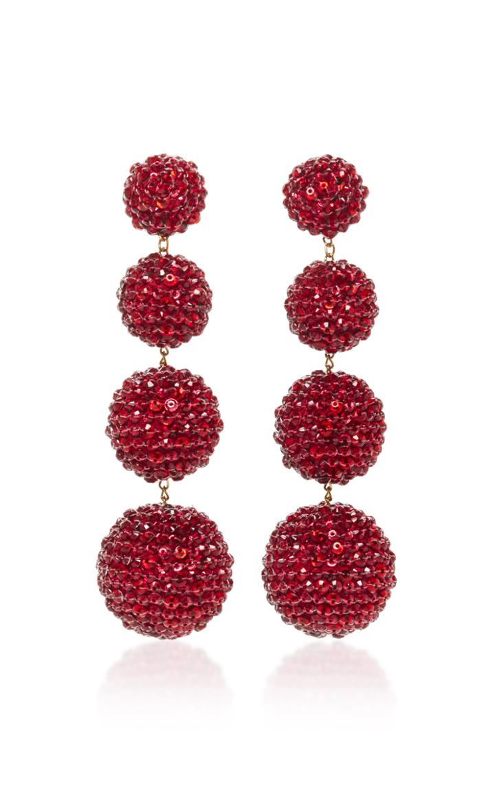 Rebecca De Ravenel M'o Exclusive Classic Ruby Slippers Earrings