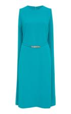 Ralph Lauren Aviana Cape-back Crepe Mini Dress