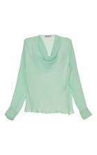 Emilio Pucci Cowl Neck Blouse