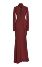 Elie Saab Long Sleeve Cady Gown