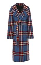 Joseph Teodor Belted Checked Cashmere Coat