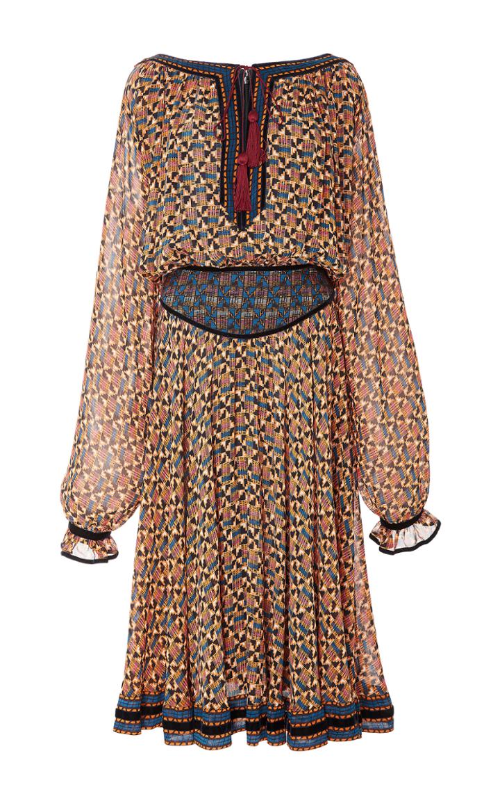 Talitha Ashanti Print Mid Length Rosa Dress