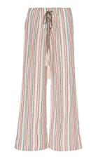 Alix Of Bohemia Porto Striped Cotton-linen Wide-leg Pants