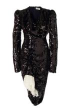 Preen By Thornton Bregazzi Sequin Dress With Lace Accent