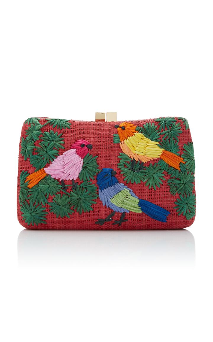 Serpui Marissa Birds Embroidered Minaudiere