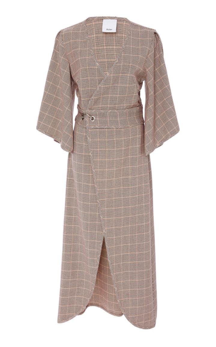 Acler Woodhouse Wrap Twill Midi Dress