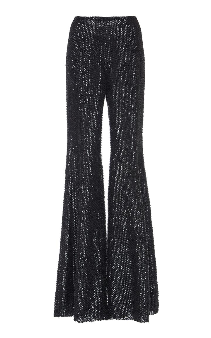 Alberta Ferretti Organdis Silk Embellished Trouser