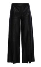 Jeffrey Dodd Cropped Wide Leg Leather Pant