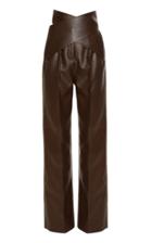 Moda Operandi Aleksandre Akhalkatsishvili High-rise Faux Leather Wrap Pants Size: S