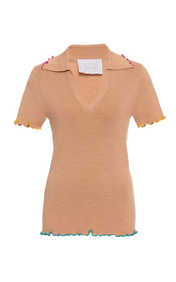 Moda Operandi Victor Glemaud Polo Merino Wool Tee Size: M