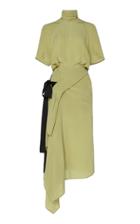 Petar Petrov Alta Wrap-effect Silk Dress