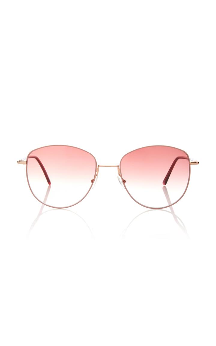 Andy Wolf Eyewear Mila Round-frame Metal Sunglasses