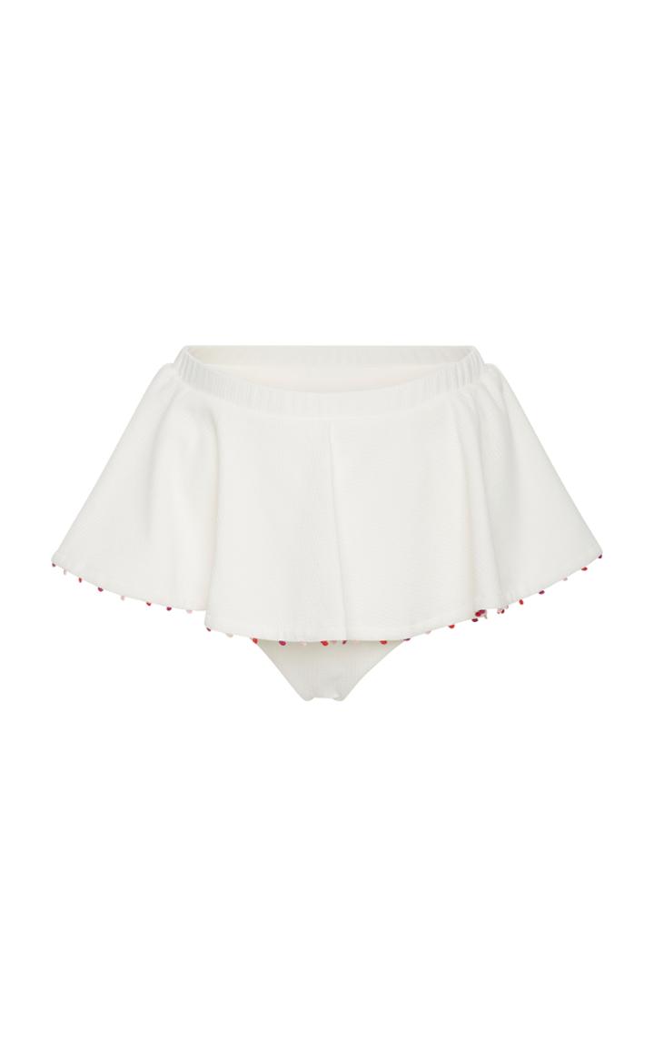 Marysia Swim French Gramercy High Waist Peplum Bikini Bottom