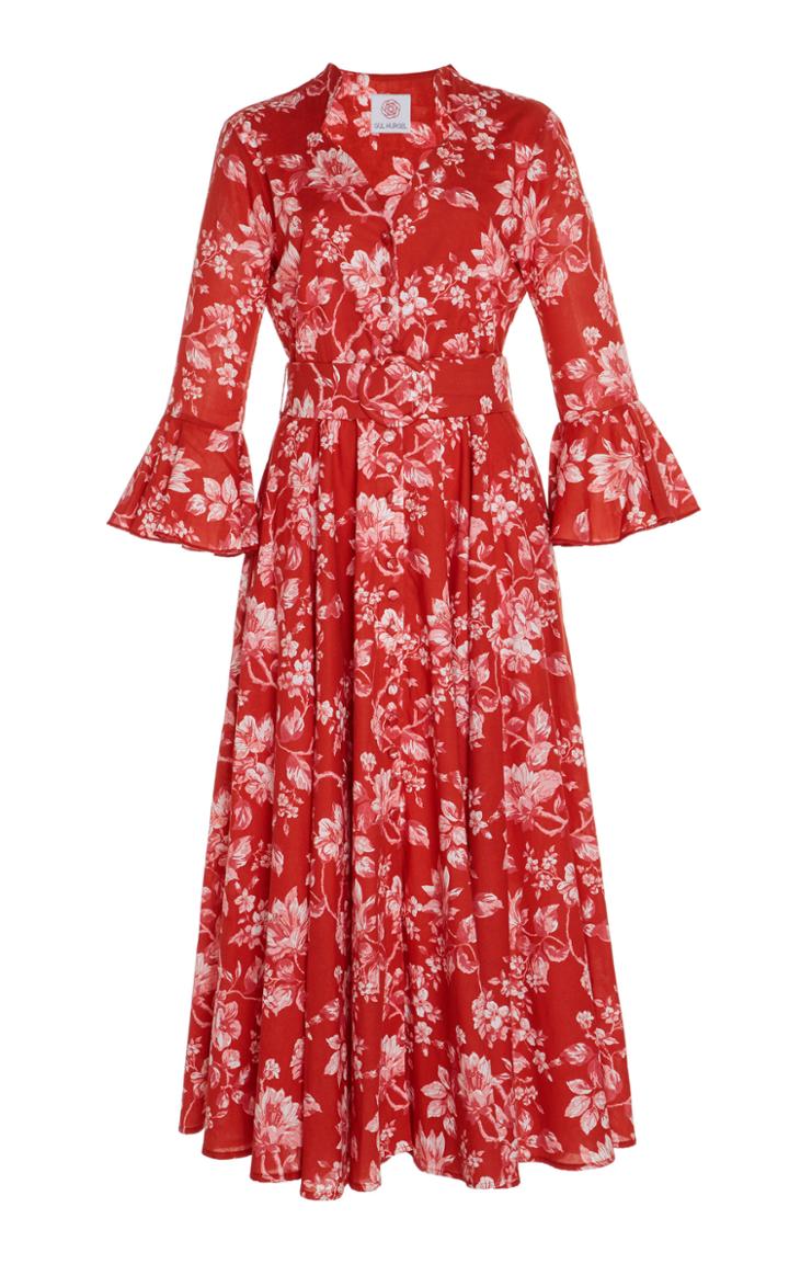 Gl Hrgel Printed Three Quarter Sleeve Dress