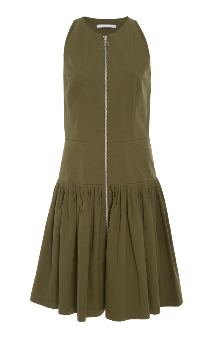 Christina Economou Sleeveless Pleated Dress