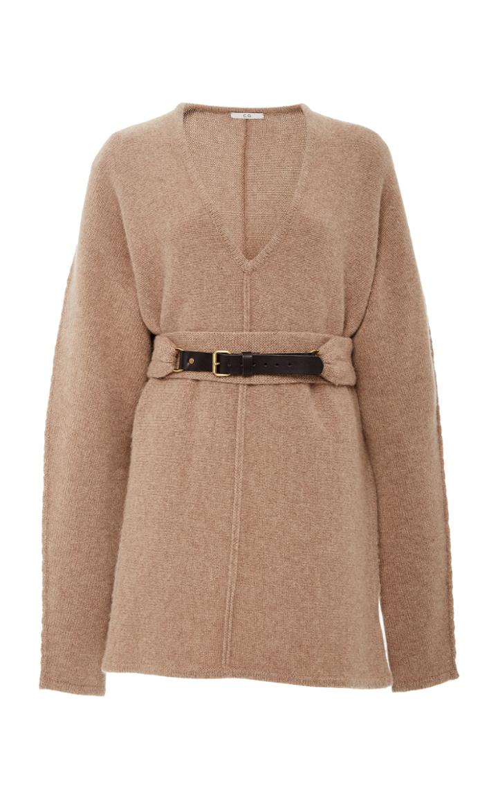 Co Belted Longline Cashmere Sweater