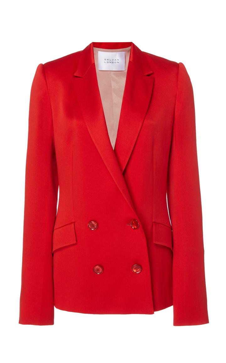 Galvan Jones Crepe De Chine Blazer