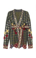 Peter Pilotto Belted Cotton-wool Wrap Top