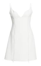 David Koma Crystal Zipper Detail Mini Dress