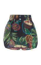 Moda Operandi Dolce & Gabbana Printed Bubble Shorts Size: 36