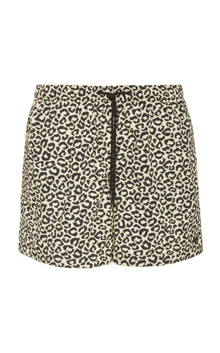 Solid & Striped The Classic Leopard Print Swim Shorts
