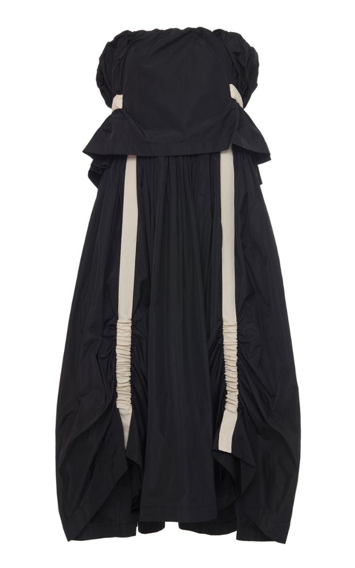Moda Operandi Molly Goddard Gathered Taffeta Strapless Dress Size: 6