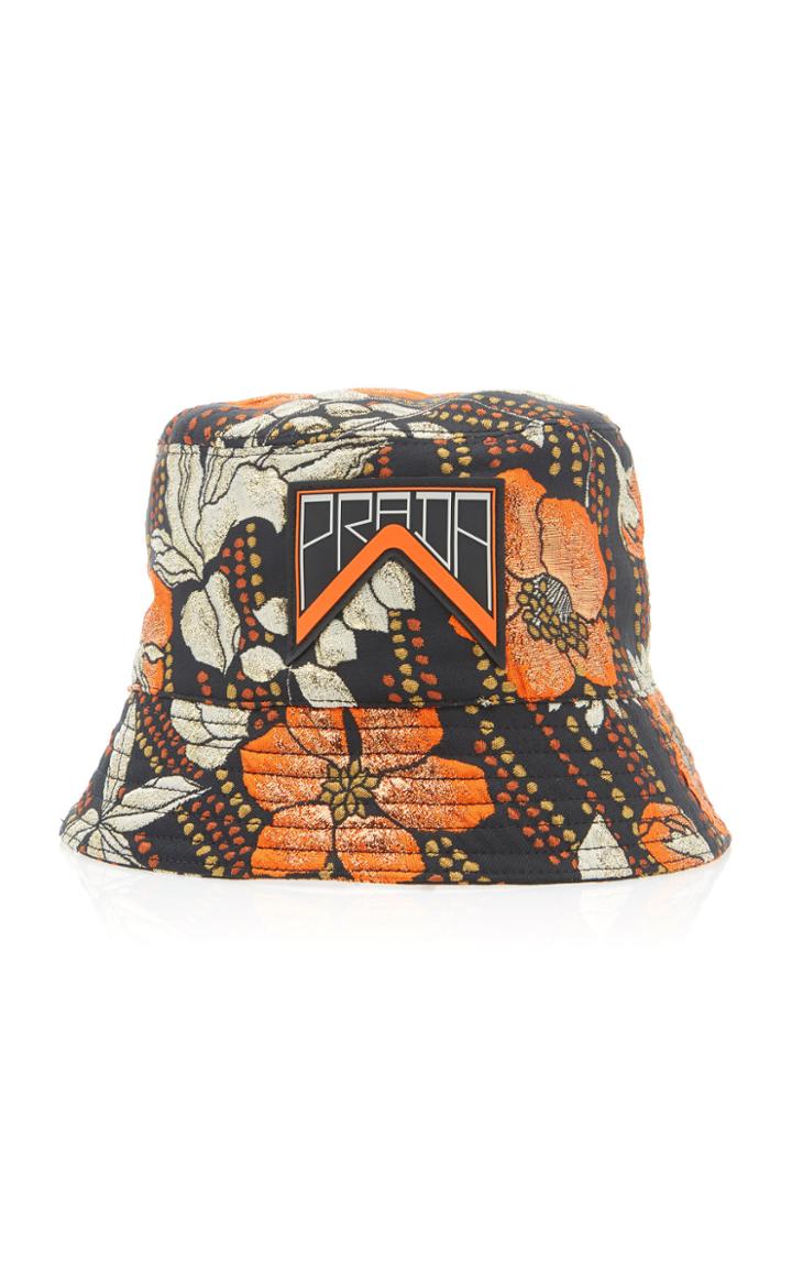 Prada Printed Cloqu Bucket Hat