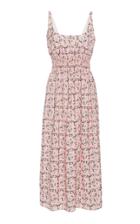 Emilia Wickstead Giovanna Floral Crepe De Chine Midi Dress