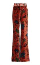 Moda Operandi Alix Of Bohemia Bunny Cinnamon Print Velvet Flared Pants