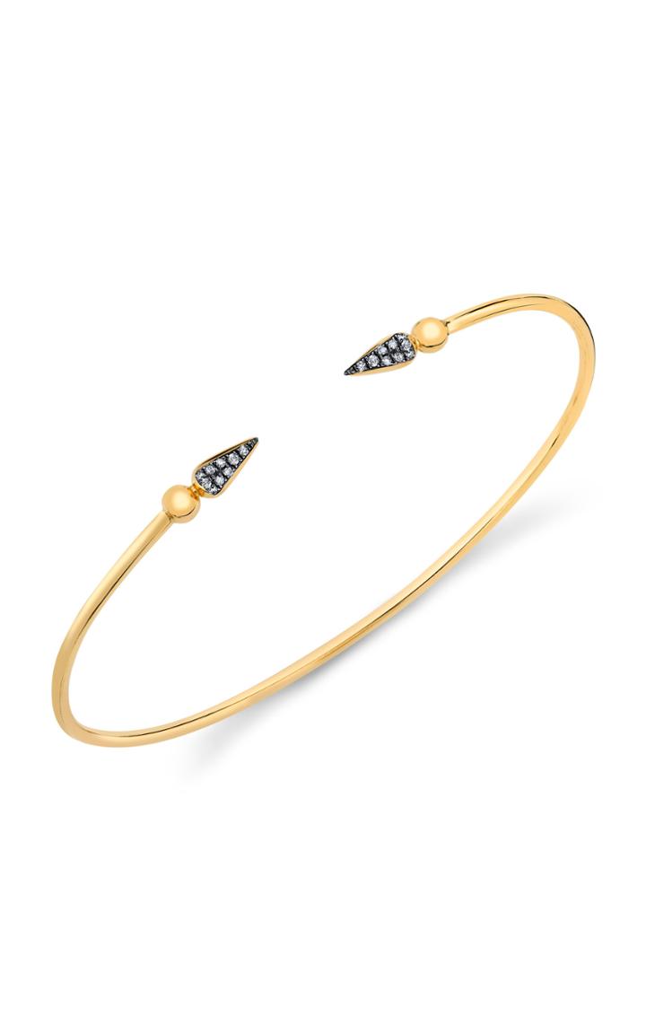Moda Operandi Sarah Hendler 18k Yellow Gold Pave Spear Tip Bangle Diamond