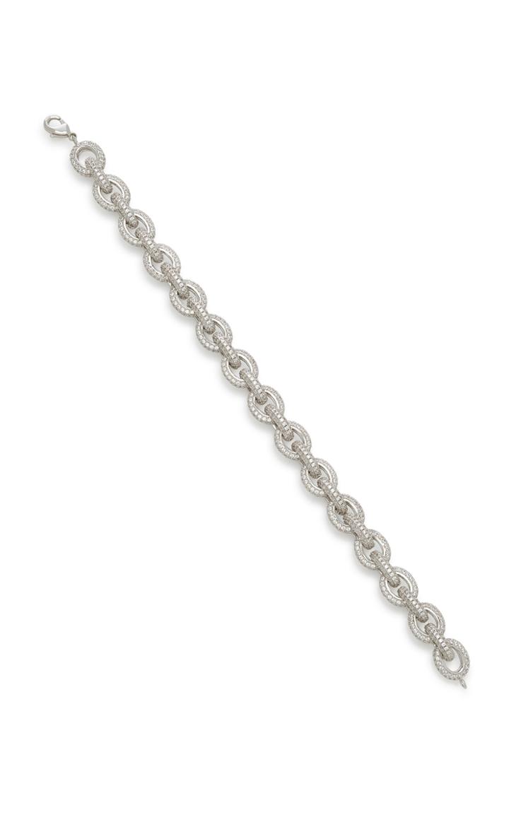 Fallon Rhodium-plated And Crystal Bracelet