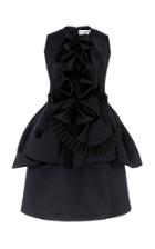 Dice Kayek Sleeveless Satin Peplum Mini Dress