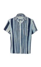Bode Striped Cotton Bowling Shirt