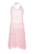 Rodarte Knit Pink Eyelash Halter Dress