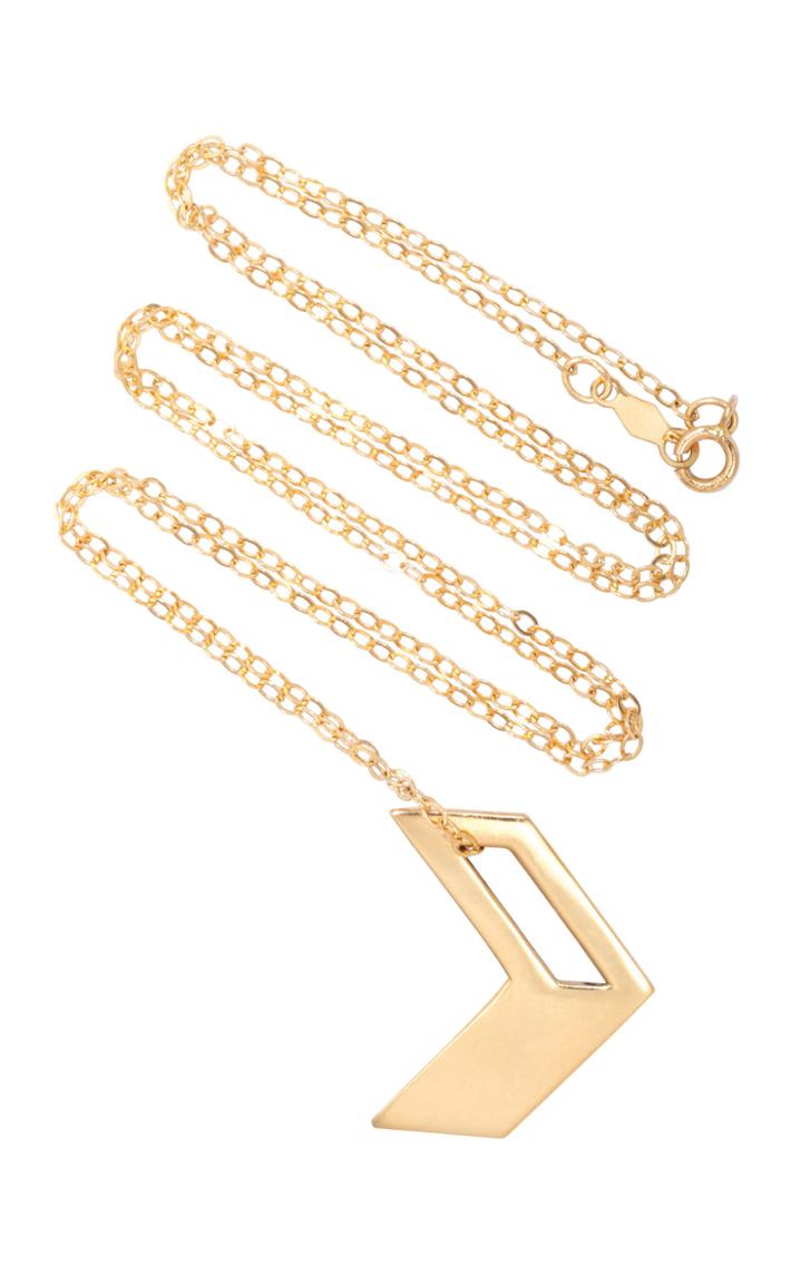 Two Of Most Chevron 14k Gold Necklace