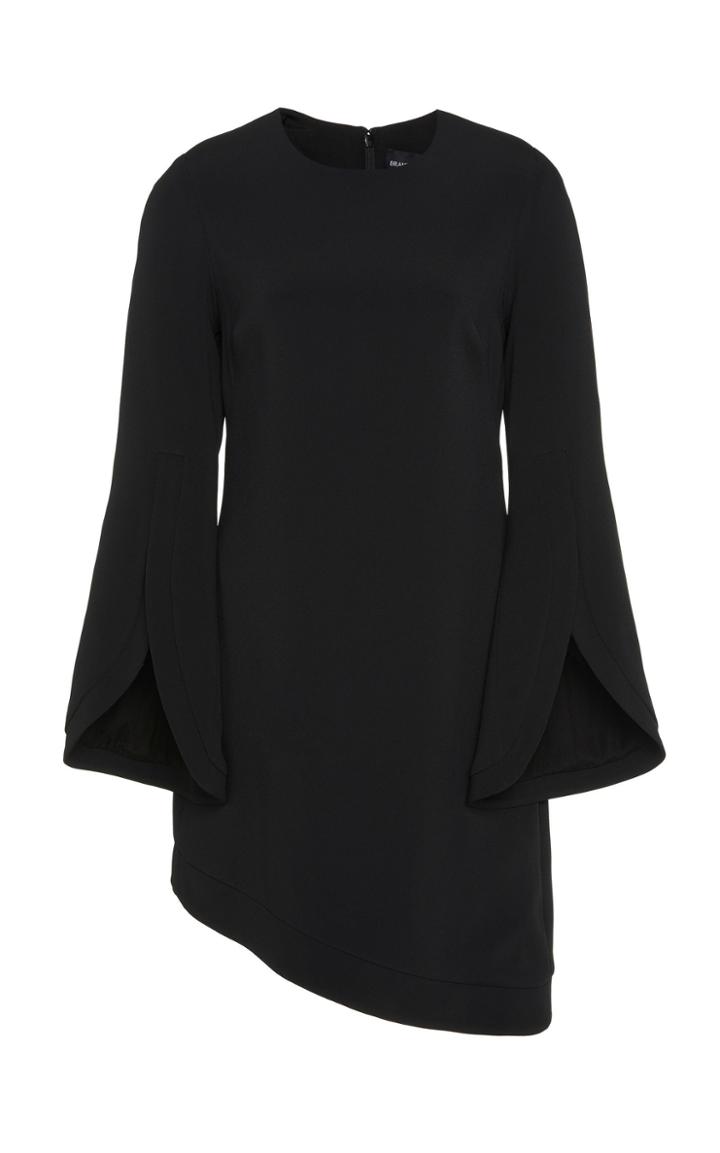 Brandon Maxwell Asymmetric Crepe Mini Dress Size: 0