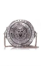 Balmain Disco Laminated Leather Bag