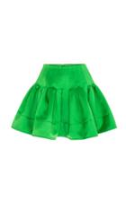 Moda Operandi Alex Perry Olsen Duchess Silk Satin Mini Skirt
