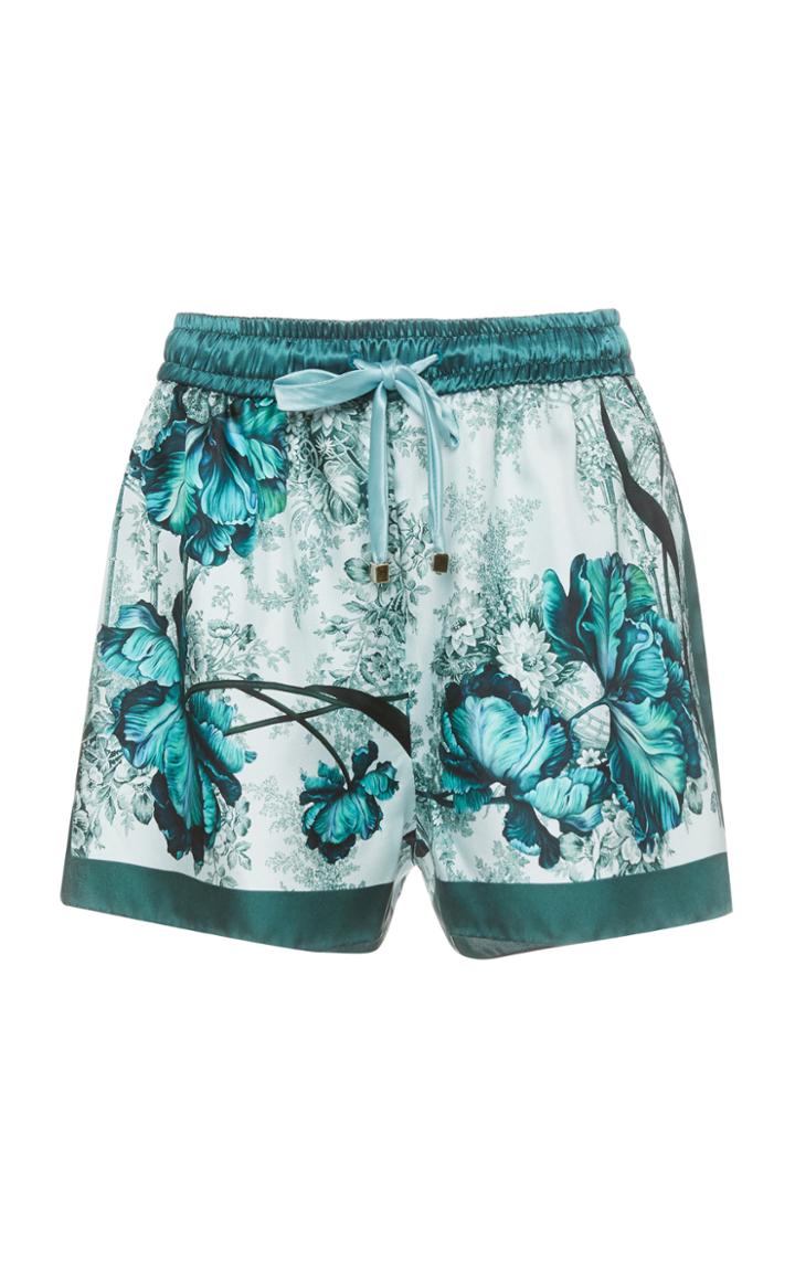 Moda Operandi For Restless Sleepers Glauco Floral-print Silk Shorts Size: Xs